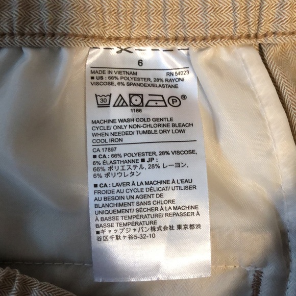 Banana Republic Hayden Pants Beige with drawstring size 6 - Picture 7 of 7
